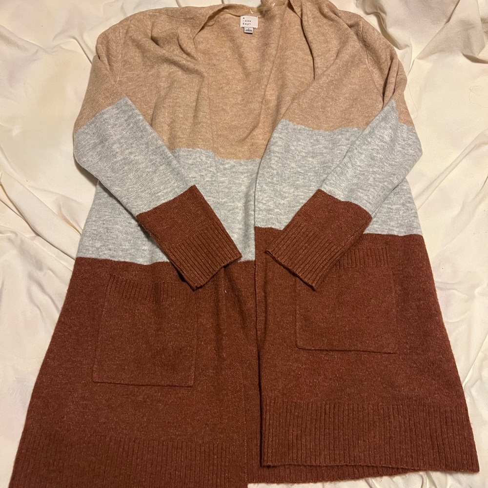 a new day Multicolor Open Front Cardigan